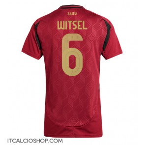 Belgio Axel Witsel #6 Prima Maglia Femmina Europei 2024 Manica Corta